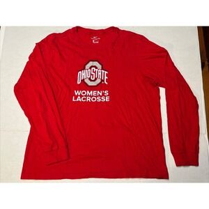 Nike Tee Ohio State Women's Lacrosse Long Sleeve T-Shirt Women's SZ LG Red